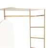 Luxury Gold Clothes Rail Hanging Rack&Mirror Garment Display Stand Storage Shelf