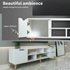 Modern TV Cabinet Stand Media Console Table W/ Storage Shelf Drawers Living Room