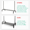 Heavy Duty Metal Clothes Rail Hanging Rack Garment Display Stand Storage Shelf