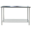 High Quality Kitchen Table Worktop Work Bench Catering Backplash Stainless Steel