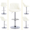 2x MADRID Faux Leather Bar Stools Gas Lift Home Kitchen Breakfast Chairs Cream