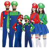 Super Mario Bros Unisex Adult & Kids Cosplay Fancy Dress Outfit Costume