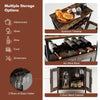 Industrial Wine Storage Cabinet Home Sideboard Buffet with Removable Wine Rack