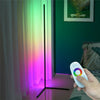 Modern RGB LED Corner Floor Lamp Metal Standing Lamp Home Atmosphere Lighting UK