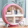 Rotating Make-Up Storage Box LED Mirror Cosmetic Jewellery Organizer Portable