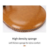 2pcs PU Leather Bar Stool Breakfast Swivel Adjustable Kitchen Wooden Stools