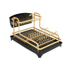 2 Tier Kitchen Dish Drainer Rack with Drip Tray Cutlery Holder Plate Rack Sink