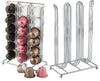 Espresso Chrome Coffee Machine Drink Pod Capsule Tower Rack Holder Stand 36pcs