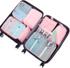 8Pcs Packing Cubes Luggage Storage Organiser Travel Compression Suitcase Bags UK