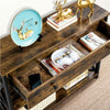 Industrial Console Table with Drawer & 2 Open Shelves Versatile Entryway Table