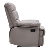 Manual Recliner Armchair PU/Velvet Sofa Reclining Chair with Adjustable Footrest