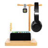 Universal Gaming Headset Stand Desktop Pen Phone Headphone Holder Hanger Wooden