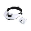 Perfect Headband With 2 LED Light Jeweler Magnifier Magnifying Glass Loupe