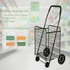 4 Wheel Shopping Trolley Large Capacity Lightweight Frame Strong Folding Cart UK