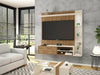 Wall Mounted TV Media Unit Entertainment Centre Floating Panel LED Light