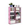 5 Tier Bookcase Shelf Drawer Racking Storage Shelving Units Heavy Duty Shelves