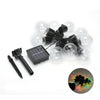 Solar Retro Ball String Lights Outdoor Garden LED Festoon Party Globe Bulb Light
