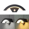 Outdoor Garden Wall Lights Waterproof LED Curved Area Night Lamp Patio Porch 12W