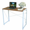 Folding Computer Desk Wooden Foldable Study Table Laptop PC Table Home Office