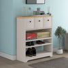 SHOES STORAGE RACK SHELF SIDE CABINET ORGANIZER WITH 3 DRAWERS HALLWAY FURNITURE