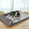 Deluxe Grey Dog Sofa Bed Mattress 10/12 CM Thick Cervical Vertebra Protective