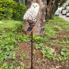 2pcs LED Solar Light Owl Outdoor Lawn Stakes Lamp Home Garden Decoration UK