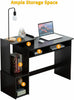 Computer Home Office Desk with Storage - acomfiday Study Writing Desk with Drawe