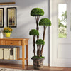 Large Artificial Topiary Potted Tree Cypress Realistic Fake Plant Outdoor Decor