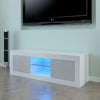 Modern TV Unit Cabinet Stand Sideboard High Gloss Two Doors LED Lights