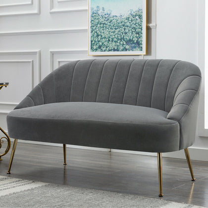 Scallop Shell Oyster Chair 2 Seater Sofa Armchair Small Living Room Couch Settee