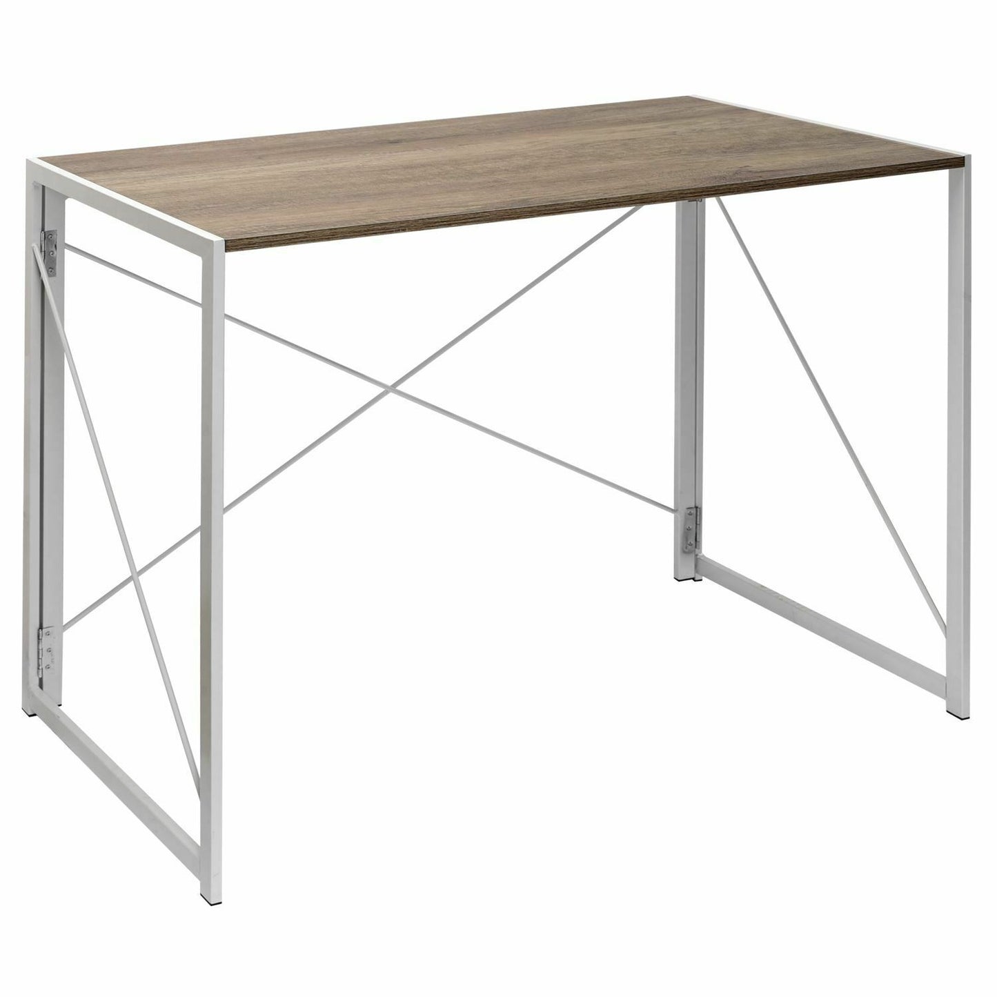White Folding Computer Desk Wooden Foldable Study Coffee Table Laptop Office