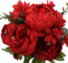 13 Heads Peony Flowers Bouquet Artificial Decor weddings home x6 colou