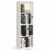 White Cube 4 Tier Wooden Bookcase Shelving Display Storage Shelf Unit Bookshelf