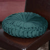 Colourful Round Filled Crushed Velvet Cushions Seat Home Sofa Decor Pads Pillow