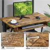 Computer Desk w/Printer Shelf,Rolling Study Desk PC Laptop Table for Home Office