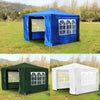 3x3M Heavy Duty Gazebo Marquee Canopy Waterproof Garden Patio Party Tent w/Sides