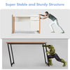 Home Office Computer Desk Study PC Writing Table Workstation Shelf W/ Cabinet