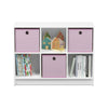 6 Cube Wooden Storage Bookcase Shelving Display Unit