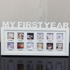 Baby MY FIRST YEAR Photo Frame 12 Months Multi Picture Display Anniversary Gift