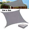 9.8ft x 6.5ft Sun Shade Sail Waterproof Garden Patio Pergola Pool Awning Canopy