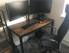 Large Writing Desk Industrial Computer Table Vintage Retro Office Study Metal PC