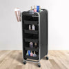 6 Layer Barber Hairdressing Beauty Salon Trolley Chrome Frame Storage Cart UK