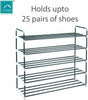 KNIGHT METAL SHOE RACK, 5 TIER METAL SHOE RACK, METAL SHOE ORGANISER 5 TIER