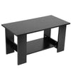 Coffee Table 2 Tier Side End Desk Home Living Room Standing with Storage Shelf