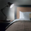 Metal Swing Arm Desk Lamps with LED Bulb Clamp Adjustable Table Lamp for Bedroom