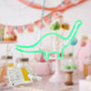 1PC LED Neon Sign Night Light Dinosaur Shaped Modeling Light for Office Bedroom