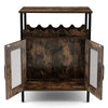 Industrial Wine Storage Cabinet Home Sideboard Buffet with Removable Wine Rack