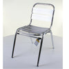 Aluminium Chrome Bistro Table Square Round Stacking Chair Cafe Outdoor Furniture