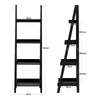 4 Layers Ladder Shelf Corner Shelving Unit Floor Standing Bookcase Rack Whatnot