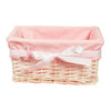 Wicker Storage Basket Washing Clothes Basket Hamper Picnic Basket Blue/Pink